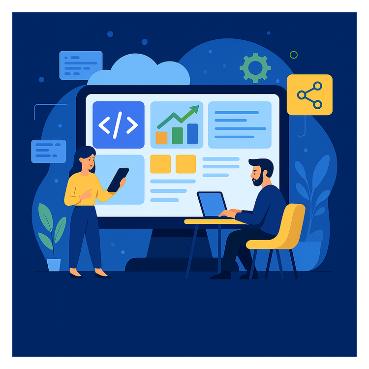 Custom business software development visual